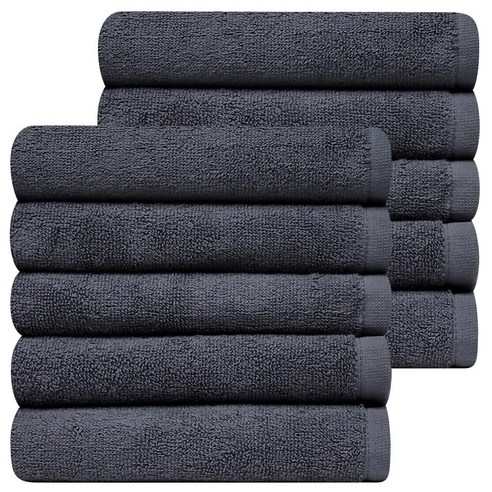 다주타올 데일리 호텔수건 30수 120g, 다크그레이, 10개