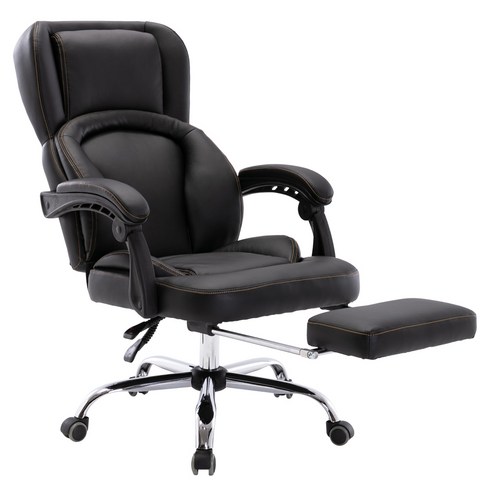 RM디자인 카이엔 푹신한 침대형의자 학생 사무용 중역 책상 pc방 컴퓨터 의자, 카이엔(일반형)-블랙