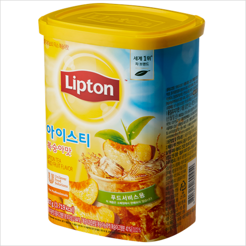 립톤 복숭아 아이스티 업소용 907g, 6개, 6개, 1개입