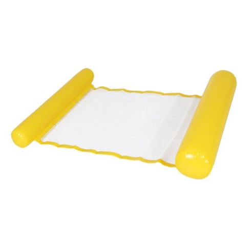 조밀한 수영풀 뜨 물 해먹에 대한 팽창 침대 의자 매트, 옐로우, PVC