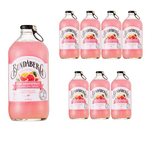 분다버그 핑크 그레이프푸르트 탄산음료, 375ml, 8개