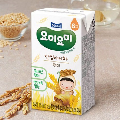 요미요미 매일유업 안심 아이차 125ml, 1개, 12개