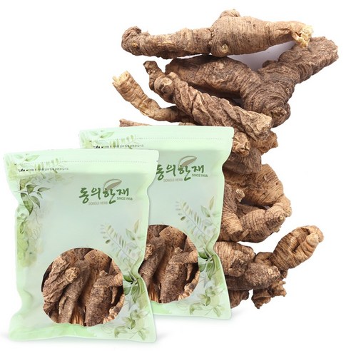 동의한재 통자 수입 딱주 제니 잔대 뿌리, 300g, 2개