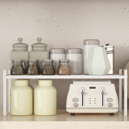 다목적 길이조절 주방선반으로 주방 공간 최적화