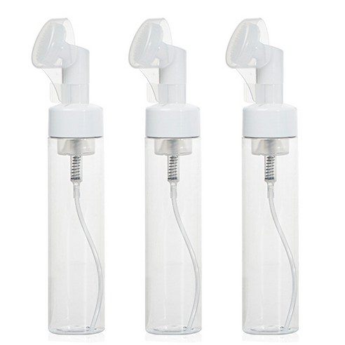제로리빙 실리콘 브러쉬 버블 공병, 60ml, 3개, 투명