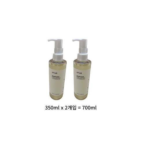 아누아 어성초 클렌징 오일 200ml 모공케어, 700ml, 2개