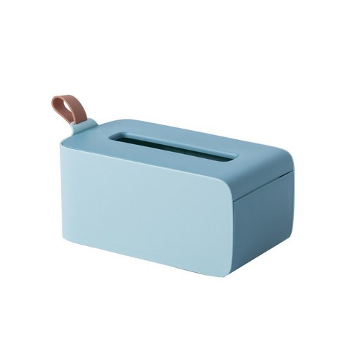 휴지통 가정용 거실 창의지 휴지통 탁자 리모컨 수납함 두루마리 종이통 간략하다 북유럽, 1 건, 파란색