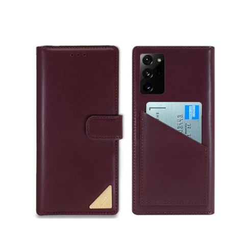 우리미라클 베이직 가죽 백포켓 다이어리 갤럭시 S21 (sm - g 991 n) 전용 휴대폰 케이스