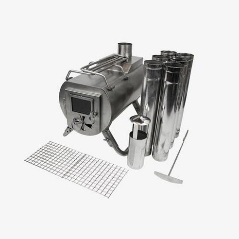 지스토브 히트뷰 캠핑 화목난로 L로 따뜻함과 감성을 더한 완벽한 겨울 캠핑을 완성하세요!