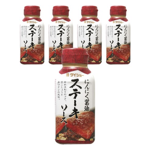 다이쇼 스테이크 소스 마늘간장맛, 5개, 170g