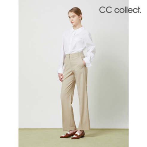 씨씨콜렉트 CC콜렉트 SET-UP 베이직 슬림부츠컷 팬츠 BE C241MSA201 cc콜렉트바지 씨씨콜렉트 CC콜렉트 SET-UP 베이직 슬림부츠컷 팬츠 BE C241MSA201 cc콜렉트바지