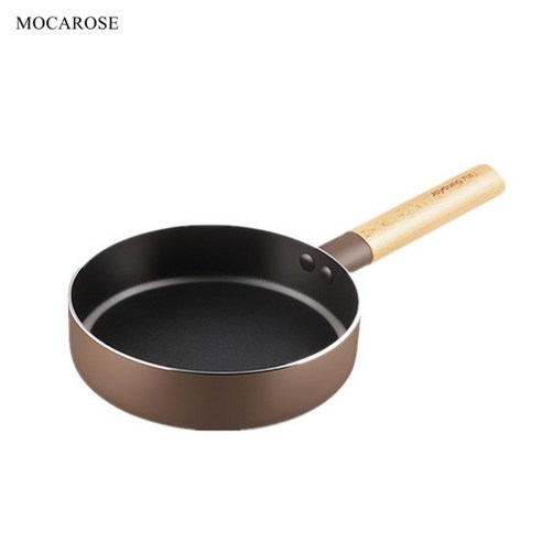 MOCAROSE 프라이팬 미니팬 후라이팬 웍 에그팬 미니 프라이팬 브라운 1매, 갈색