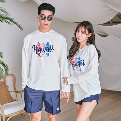 SOMMYBO 헤스티아 오버핏 후드 화이트 남여공용 래쉬가드