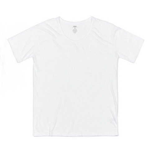 -100%정품 - 고저 UNDER HALF T-SHIRT_WHITE