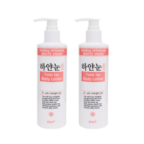 1+1 넬라 하얀눈 톤업 바디로션 250ml /화이트닝바디로션 색소침착, 1+1 넬라 하얀눈 톤업 바디로션 250ml /화이트닝, 2개