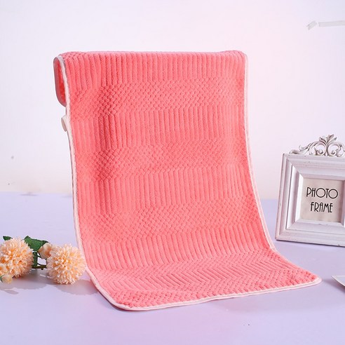 ZZJJC 코랄 타월 극세사 타월 드라이물수건, 75*35cm 【카드지], 길상격심분