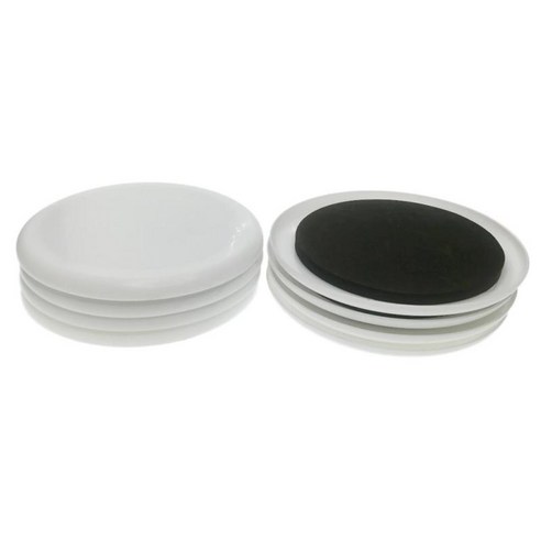 양탄자 장비에 이동하는 가구를 위한 8 PC 방수 슬라이더, 화이트 라운드 8cm, 설명, 설명