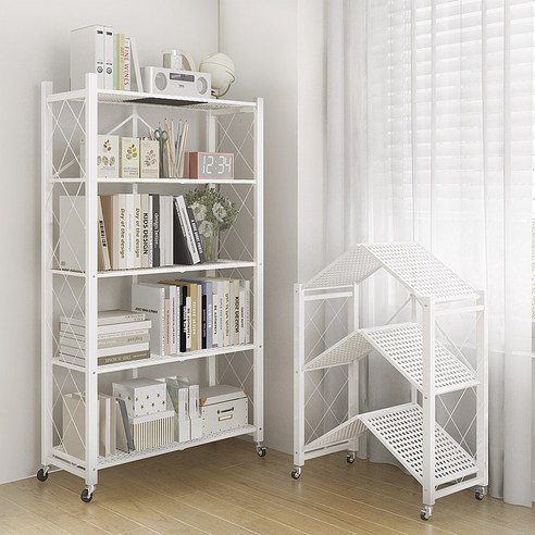 하이피러브 원터치 접이식 다용도 이동식 철제선반 리뷰 책꽂이선반