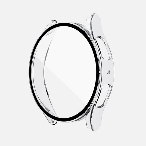 우먼스9999 갤럭시워치5 전용 강화유리 풀커버 케이스, 투명, 40mm
