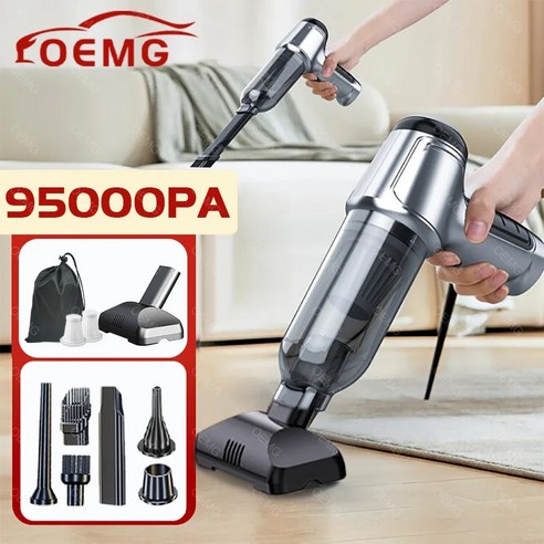 무선청소기 95000PA 휴대용 차량용 진공 강력한 가전 제품, 3.Baisc 2hepa