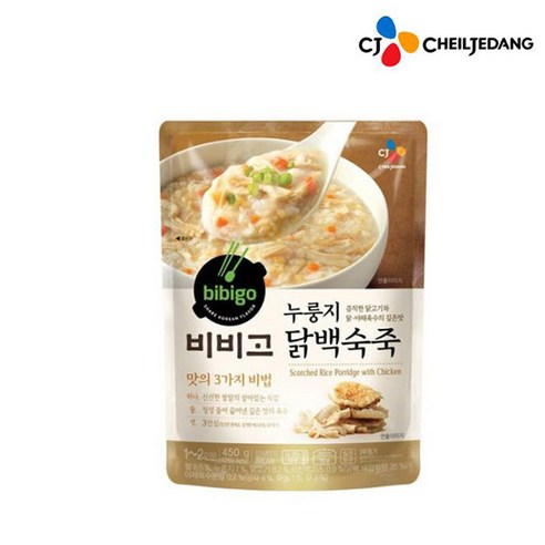 비비고 누룽지 닭백숙죽, 420g, 21개
