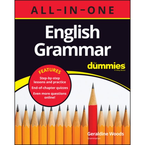 (영문도서) English Grammar All-In-One for Dummies (+ Chapter Quizzes Online) Paperback, 9781394159444