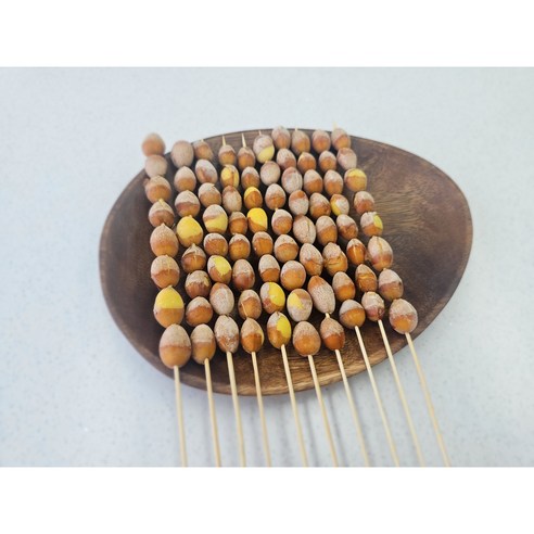 품질 우수한 프리미엄 은행꼬치 압도적인 크기 8알 20꼬치 40꼬치 며느리약초, 20개, 400g