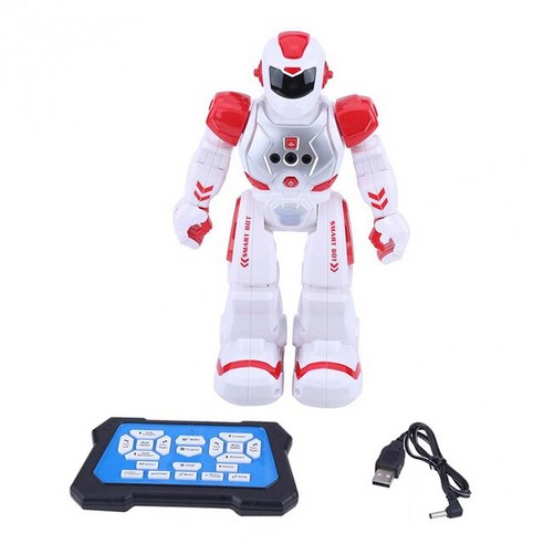 로봇강아지 스마트 강아지 로봇 인공지능 로봇개 공간 rc 제스처 센서 댄스 inteligente 전기 노래 원격 제어 교육 휴머노이드 완구, 빨간 로봇