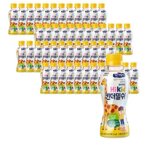 후디스 하이키드 유아 킨더밀쉬 200ml, 우유, 48개