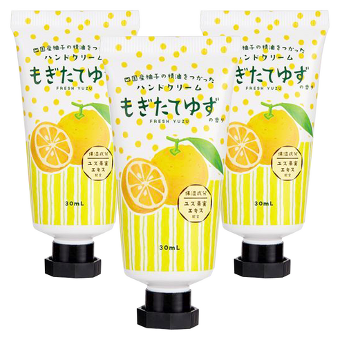 GPP 핸드크림 프레시 유자향, 3개, 30ml