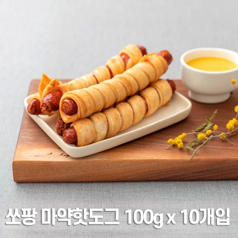 쏘팡 마약핫도그(20cm) 100g x 10개입 1kg, 10개