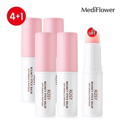 [메디플라워]로지 바운시 스틱 밤 10ml 4+1, 10ml, 5개 - 올인원 | 쿠팡