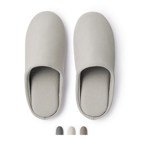 무인양품 MUJI 면 평직 인솔 슬리퍼 JKAB5A2A