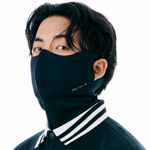 [AVAVE] 어베이브 올인원가드 자외선차단 스포츠 골프 마스크, 블랙 L, 선택:올인원가드 / 색상사이즈:블랙 L, 1개