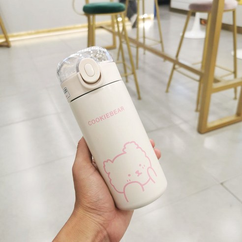 절연 컵 숙녀 크리 에이 티브 고 가치 휴대용 물 컵 하트 인 바람 간단한 짚 컵, 320ML 핑크 페이스 커버, {"패션의류/잡화 사이즈":"컵"}