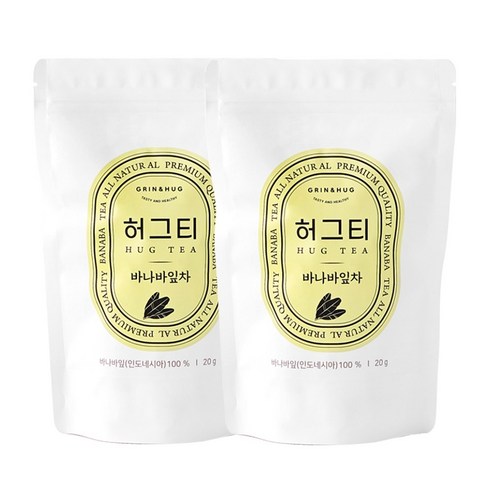그린앤허그 허그티 바나바잎차, 1g, 40개