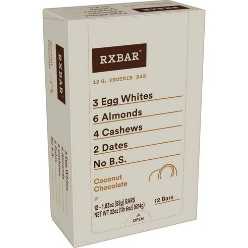 RXBAR Coconut Chocolate Protein Bar 1.83 Ounce (Pack of 5) High Protein Snack, 1개