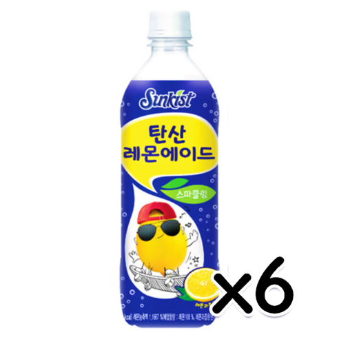 해태 썬키스트 레몬에이드, 500ml, 8개 해태 썬키스트 레몬에이드, 500ml, 8개