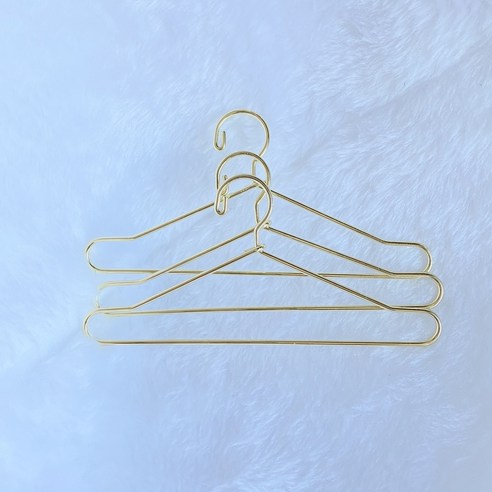 인형 철제 옷걸이 10cm 10개 소품 솜인형 USD 파올라레이나, 2.골드, 1개