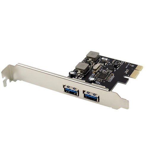 PCI-E NEC720202 듀얼 포트 USB 3.0 슈퍼 고속 확장 카드 5V / 3A / 포트 PC 용 스스로 제공, 하나, 검정