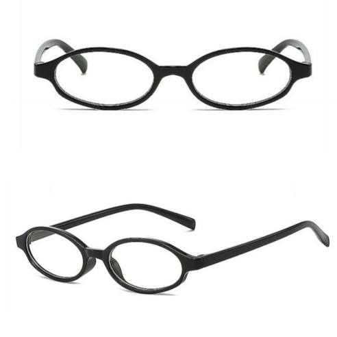 샤콘 긱시크 너드 오벌 뿔테 안경: Y2K 감성을 담은 당신의 개성을 위한 선택 타원형뿔테