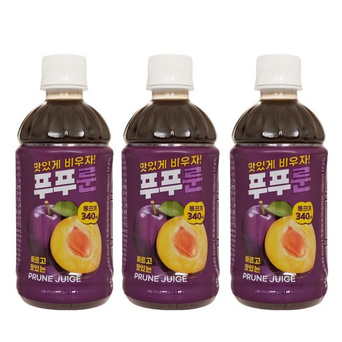 푸푸룬 맛있는 푸룬주스 올리브영 추천템, 3개, 340ml