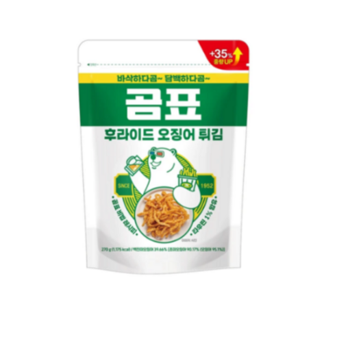 곰표 후라이드 오징어튀김, 2개, 270g