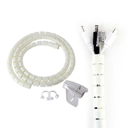 케이블선정리 전선정리 길이 1.5M 폭 20mm 베이지 / 선정리 케이블정리 컴퓨터 인터텟 멀티탭 선정리 선정리홀더 매직케이블 케이블타이 전선커버 전기선정리, 1개, Beige