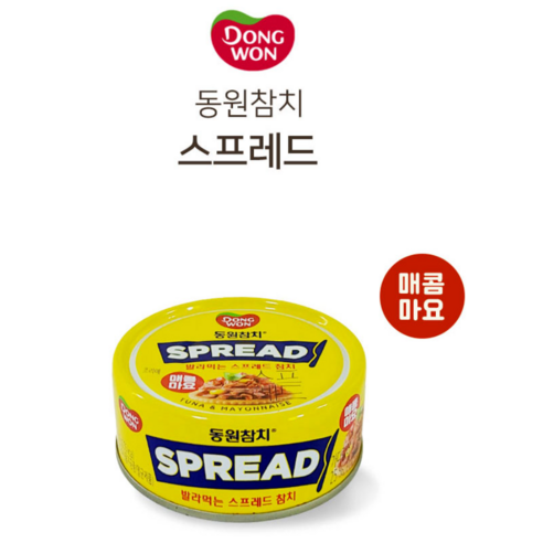 동원참치 스프레드 매콤마요 100g, 100g, 7개