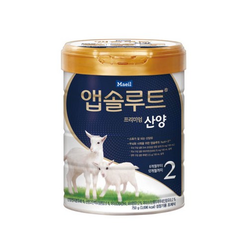 앱솔루트 프리미엄 산양 분유 2단계, 750g, 1개