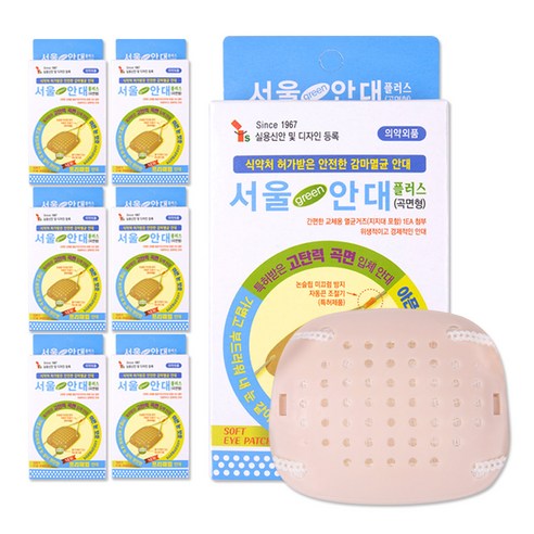 서울 그린 안대 플러스 감마멸균안대, 곡면형7개, 1개입, 7개