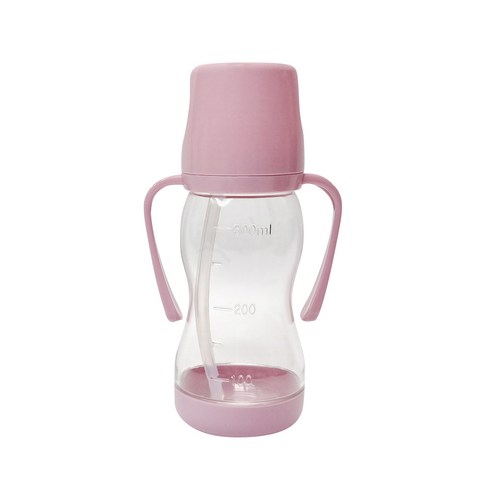 아가프라 라온빨대컵 350ml / 국민빨대컵 와이드젖꼭지 호환가능, 핑크
