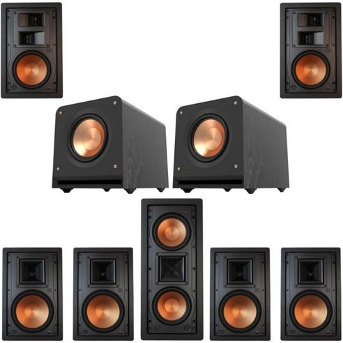 Klipsch 7.2 in-Wall System with 4 R-5800W II 1 R-5502W 2 R-5650S RP-1000SW, Klipsch 7.2 in-Wall System wit 오디오