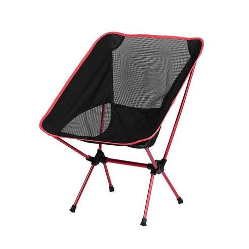 휴대용 접는 의자 캠핑 피크닉 파티 야외 정원 낚시 의자 좌석, 53x36x25cm, 옥스포드 헝겊, 레드